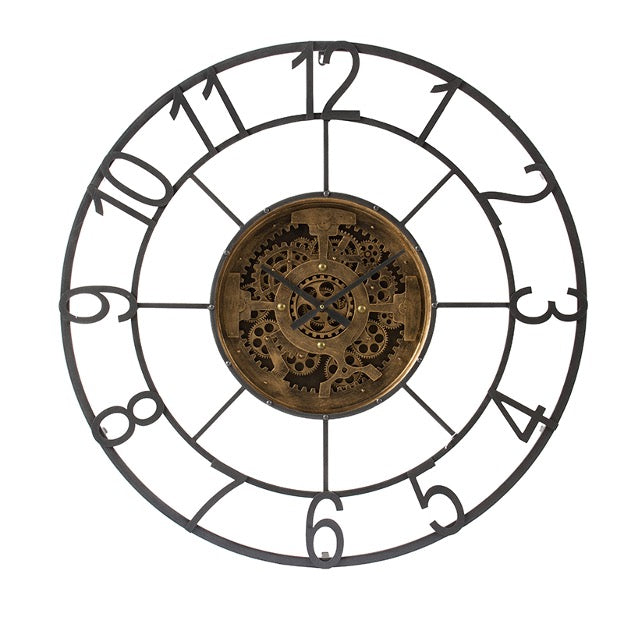Bullseye Gear Clock – Windmills and Wildflowers